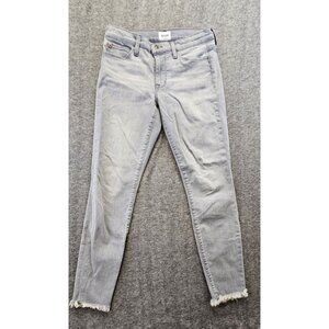 Hudson Jeans Womens 27 (W28 L27) Natalie Sloane Gray Denim Raw Hem